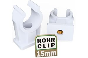 FUX 20 Pipe Clamps 14-15mm Pipe Clamps With M6 Metal Thread