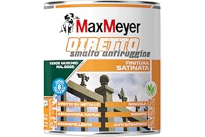 MAXMEYER Diretto Antiruggine Satinato R6005 Verde Muschio 0.75 L