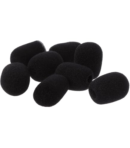 Lot 5 Bonnettes Mousse Samson WS5E - Pare-vent Micro Pour Casque Qe Qv, Anti Pop