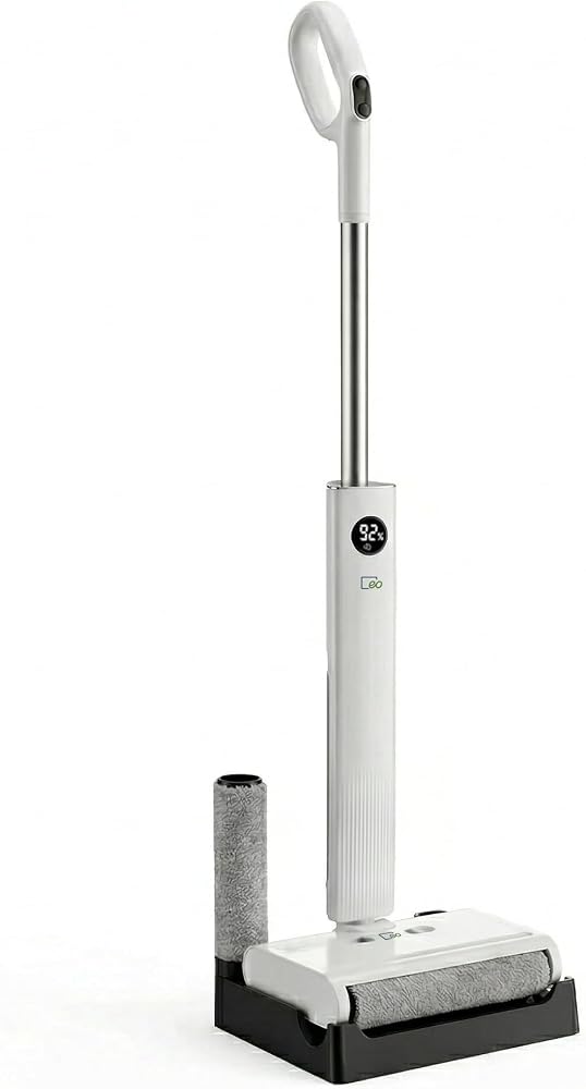 Eo-Tech DW200 Kablosuz Şarjlı Mop | Kuru/Islak Mod | Kolay Temizlik | Kendini Temizleme | Türkçe Ses Bildirimi