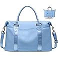 Travel Duffel Bag, Weekender Travel Bag Men Small Gym Bag for Women, Hospital Bag for Labor and Delivery, Overnight Bag Luggage Bag with Trolley Sleeve, Airplane Travel Essentials for Flying, Royal