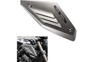 JFG RACING Cubierta de protección de admisión de aire de motocicleta Cubierta de protección de cubierta de marco lateral del tanque de gas Protector de carenado para CB650R 2019-2021 (gris brillante)