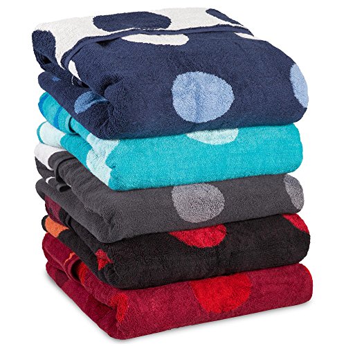 Point Saunatuch / Badetuch | viele Farben wählbar | 80 x 200 cm Baumwolle Frottee Handtuch | aqua-textil 0010681 dunkel-blau - 2