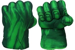 CGBOOM Handschuhe Lustig Boxhandschuhe Superheld Plüsch Faust Boxen Spielzeug Cosplay Kostüm Geburtstag Geschenk zum Spass Spielzeuge Kinder 30 cm-Grün 1 Paar