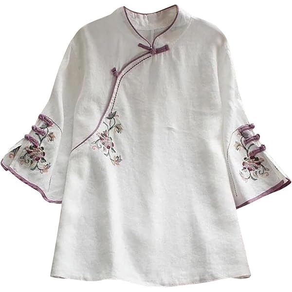 Qipao Donna Camicia Tradizionale Cinese Qipao Per Donna Ricamo