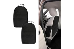KARELLS Protecteur de Siège de Voiture Avant et Arrière - 2 Pièces Tapis Coup de Pied - Coussin de Protection