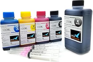 Office Channel24 650ml Nachfülltinte Set kompatibel mit Canon PGI-580XXL CLI-581XXL Patronen – für Canon Pixma TR7550 TR8550 TS6150 TS6151 Vierfarben Nachfüllset mit Zubehör