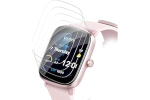 Simply Speakers 4 Stück für Panzerglas für Amazfit GTS 2 Mini Schutzfolie, Weich TPU Bildschirmschutz für Amazfit GTS 2 Mini Schutzglas, Anti-Öl Displayfolie GTS 2 Mini Displayschutz