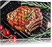 Produktbild Steak Rumpsteak Fleisch Food USA Format: 60x40 cm auf Leinwand, XXL riesige Bilder fertig gerahmt mit Keilrahmen, Kunstdruck auf Wandbild mit Rahmen, günstiger als Gemälde oder Ölbild, kein Poster oder Plakat