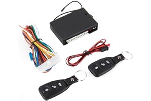 CAR PASSION Kit de verrouillage central de voiture universel - 2 télécommandes, ouverture de coffre et contrôle à distance - facile à installer, sûr et compatible avec tous les véhicules