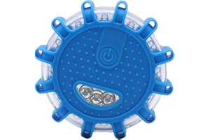 Clenp Warning Light, Magnetic LED Emergency Police Car Road Flares Warning Light Roadside Beacon Lamp