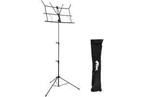 TIGER MUS56-BK składany stojak na nuty z torbą - czarny