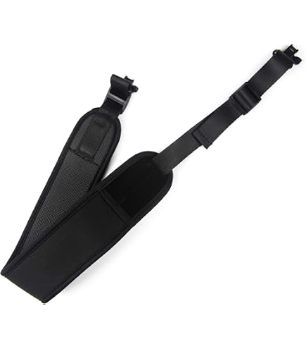 Sangle en cuir pour fusil -munitions de calibre 12 sans attache (NOIR