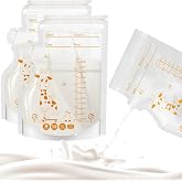Joyzzz Anne S&uuml;t&uuml; Saklama Poşetleri, 8.5 OZ / 30 Adet Anne S&uuml;t&uuml; Saklama Poşeti, &Ccedil;ift Zip Kilitli, Kendinden Ayaklı Anne S&uuml;t&uuml; S