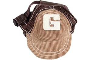 LOVIVER Hundecap Hundehut Baseballmütze Sommer Baseball Cap Kappe Für Hunde, Kaffee, L