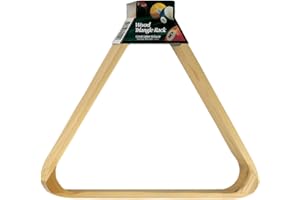Viper, Supporto per Tavolo da Biliardo/Biliardo, Triangolo in Legno Duro, può Contenere Palline Standard da 6,35 cm