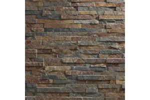 DECOON Parement pierre naturelle 0,468 m2 multicolore