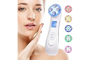 HONGXIAN Radiofrecuencia Facial Profesional y corporal Aparato, 6 Modos de Terapia de luz LED, Aparato Facial aparato Radiofrecuencia, Antiarrugas, Anti-envejecimiento