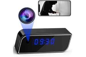 HopeGem Caméra Espion WiFi 4K/1080P FHD - Vidéo Caché Caméras IP sans Fil Bureau à Domicile Intérieur Surveillance Sécurité de L’entrepôt Nounou DV Spy Camera