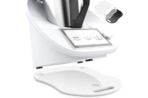 AISSOM Gleitbrett für Thermomix TM5/TM6, Premium Gleitbrett aus Acryl, müheloses Verschieben & sicherer Stand - Weiß