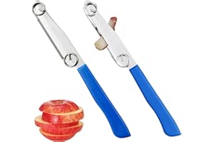 Ellxen 2 tagliapasta per frutta veloce, tagliaverdure, coltello per affettare veloce, pelapatate di frutta multifunzionale, taglio verdura, affettatrice di patate con cucina a molla regolabile