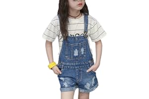 GladiolusA Denim Salopette Pantaloncini Tuta Corta Pagliaccetto Jumpsuit Ragazza Jeans Tuta Completo