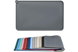 AUDWUD Tapis d'alimentation en Silicone imperméable pour Chiens et Chats,Tapis antidérapant pour gamelles d'animaux,Tapis d'alimentation pour Animaux.