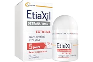 ETIAXIL - Déodorant Détranspirant - Traitement Transpiration Excessive - Aisselles - EXTREME Peaux Normales - Efficacité 5 jours -15 ml