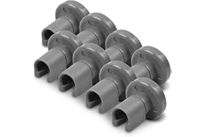 VIOKS Rollen Oberkorbrollen Ø 25mm Universall Ersatz für Electrolux 5028696700/0 für Geschirrspüler Waschmaschine Ersatzteile und Zubehör Korbrollen 8er Set für Oberkorb