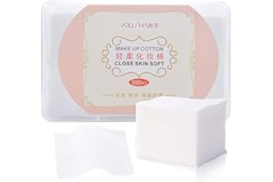 NATUCE Baumwoll-Pads, 1000 Stk Nagel Baumwolle Pads, Make-up Entferner Pads, Abschminkpads zum Entfernen von Augen-Make-up Nagellack und zum Auftragen von Hautpflegeprodukten