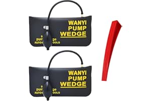 WANYI Cuña de Aire Hinchable Cuñas Air Wedge Bag Pump Inflable Puerta Bomba De Aire Cuña para nivelar, proteger y mover electrodomésticos, equipos pesados (2*L)