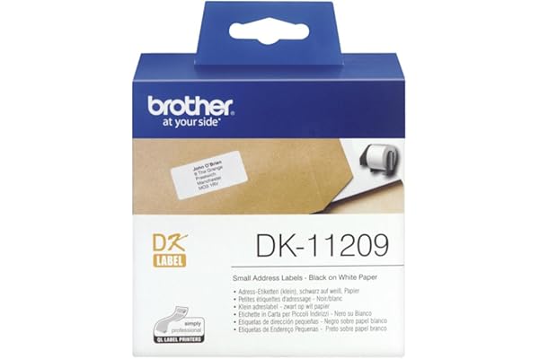 BROTHER DK-11209 étiquettes adresses, 62 x 29 mm, blanches