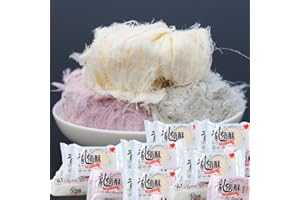 WASAILUO 4 flavors Dragon-Beard Candy，Traditional Crisp Candy,maltose silk, soft candy, snow candy,cakes,Healthy&Nutritious Dim Sum,Dessert,Chinese Special Snack (Mix and match flavors,3 bag)