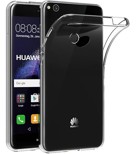 Moex Cover In Silicone Per Huawei P8 Lite 2015 – Effetto Alluminio Spazzolato, Colore Argento – Antiurto, Sottile, Con Bordi Rialzati