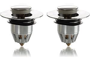 A2ZWORLD Zlew Kuchnia Kuchnia, Pop Up Kliknij Zacisk, Uniwersalny Dla Otwór Spustowy 26-42mm (2)