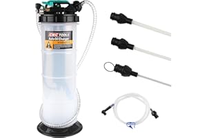 Godimg Pompa di aspirazione dell'olio de 5,3 Litri,utilizzo Sia Manuale Che Pneumatico,compresi 4 Tubi Flessibili, unità di Cambio dell'olio a Vuoto, unità di Scarico dell'olio per autoveicoli