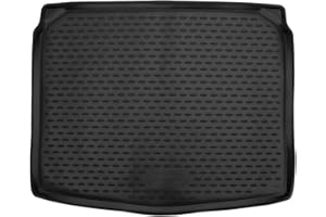 ‎LEMENT Element Passgenaue Premium Antirursch Kofferraummatte Laderaumwanne passend für Skoda Karoq (NU7) | unterer Ladeboden | 2017-Heute | Varioflex-Rückbank | 100% passgenaue Antirutschmatte