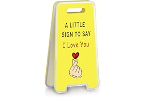 HZJ-AIGO Valentines Gifts for Her A Little Sign To Say I Love You Aniversary Gifts for Her Boyfriend Gifts Stocking Fillers Women Christmas Gifts Birthday Gifts for Girlfriend Wife (Yellow)