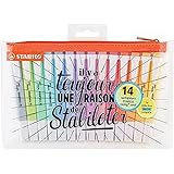 Evidenziatore STABILO swing cool pastello - Astuccio x 14 evidenziatori 100% pastello