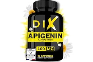 DIX Apigenina Pura ✦ Extracto de Manzanilla ✦ Relajación & Sueño Reparador ✦ Antioxidante & Longevidad ✦ Potencia el NAD+ ✦ 100% Natural & Sin Aditivos ✦ Empresa Francesa ✦