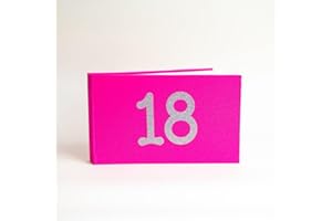 METAL PLANET LTD 18th Birthday photo album - sparkly '18' design on smart hot pink fabric album - holds 40 photos (6x4 inch)