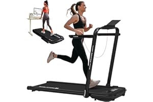 Mobvoi Home Treadmill SE Smart AI con TicSports App Cinta De Correr Plegable 3 En 1 2.5 HP Compact Portable Under Desk con Control Remoto Pantalla LED para El Hogar Y La Oficina 120KG 12 KM/H