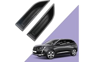 LUWU Compatibile con Peugeot 3008 5008 GT Line 2017-2021 2022 Vassoio Scatola Portaoggetti da Bracciolo per Central Console Organizer accessori secondar con tappetino antiscivolo(Nero)