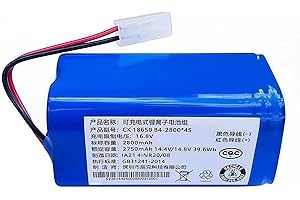 HGDSWE RS-RT900866 Remplacer La Batterie Compatible avec Rowenta Tefal Explorer Serie 20 40 60 Robot Aspirateur Batterie Lithium 2800mAh