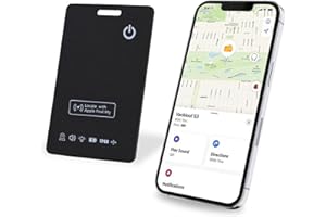 LBPRT ATUVOS AirTag Card Recargabilidad Tracker Ultradelgado 1.6mm, Smart Air Tag Localizador Compatible con App Buscar Apple (Sólo iOS, Android Not Supported), Buscador para Cartera, Maletas, Pasaporte.