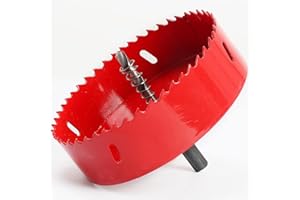 HO2NLE Bi-Metal Hole Saw 120mm, Fast Cutting M42 Hole Saws Cutter, HSS Bi-Metal Drill Bit for Wood, Plastic, Plywood, Drywall, Fiberglass, PVC Board
