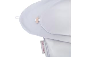 HOBEA-Germany Housse de Coussin d’Allaitement pour Oreiller d’Allaitement 190cm en différentes Couleurs et Dessins de (Gris)