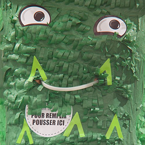 PINATA-SET: Pinata Krokodil + Schläger + Maske + Trolli Süßigkeiten-Füllung + Konfetti – Alligator – PARTYMARTY GMBH® - 4