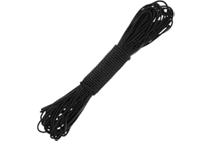 FDCLIXUVOL 12m Elastische Gummikordel 2mm Schwarzes Gummiband Elastisches Nylonband Gummizugband Gummikordel Gummiband Rund Elastisches Paracord-Bungee-Stretchseil Für Heimwerker-Näharbeiten, Outdoor-Aktivitäten
