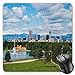 Produktbild HYYCLS Urban Mauspads, City Park at Denver Colorado Downtown Tree and Architecture Sunny Panorama, Standard Size Rectangle Non-Slip Rubber Mousepad, Sky Blue Fern Green